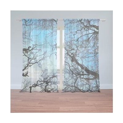Sablio Záclony Holé větve: 2ks 150x250cm – Hledejceny.cz