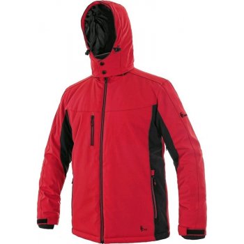 Canis CXS VEGAS pánská softshellová bunda zimní červeno černá