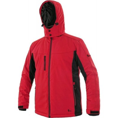 CXS VEGAS pánská softshellová bunda zimní červeno černá – Zboží Mobilmania