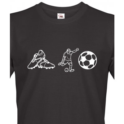 Bezvatriko.cz pánské tričko Fotbal znaky Canvas 1564 černé – Zboží Dáma
