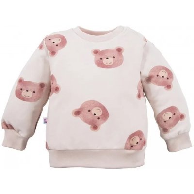 Eevi Dětská mikina Cars&Bears s medvídkem ecru – Zboží Dáma