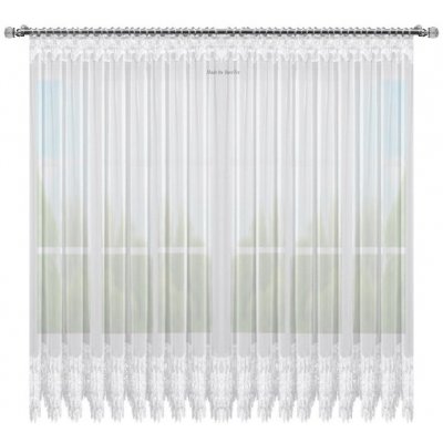 BytoTex Voálová záclona Helena s krajkou 400x180 cm – Hledejceny.cz