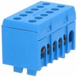 Eleman 1001112 8+4 N (8x16mm2,4x25mm2) rozbočovací blok, dvouřadý na DIN lištu modrý max 130A/690V /2020239/ – Sleviste.cz