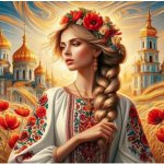 Norimpex Diamantový obrázek malování 30 x 40 cm Slovanská dívka v máku – Zbozi.Blesk.cz