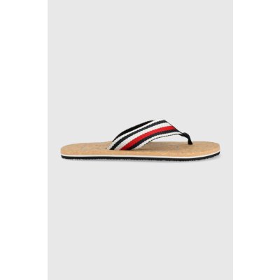 Tommy Hilfiger Žabky HILFIHER CORK BEACH SANDAL pánské tmavomodrá – Zbozi.Blesk.cz