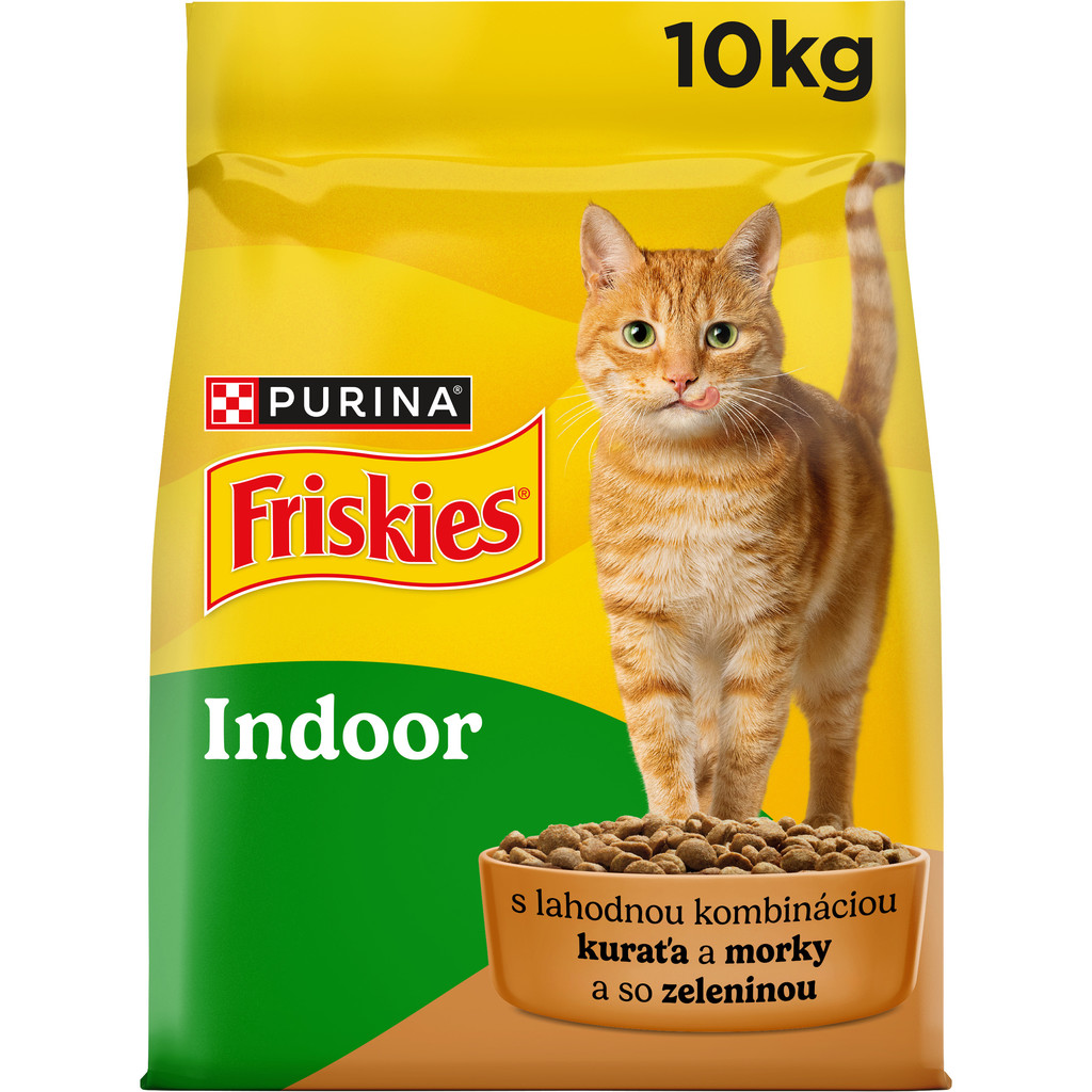 Friskies Indoor Cat s kuřecím a zeleninou 10 kg