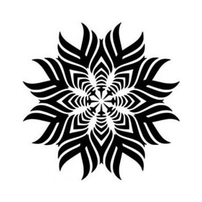 Mandala plastová šablona 022 C 14,5x14,5cm – Zboží Dáma