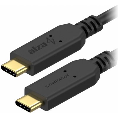 AlzaPower APW-CBTC3010B Core USB-C / USB-C 3.2 Gen 1, 5A, 100W, 1m, černý – Zbozi.Blesk.cz