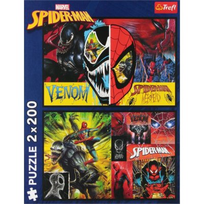 Trefl Marvel 2 x Spiderman ve dne v noci 200 dílků – Hledejceny.cz