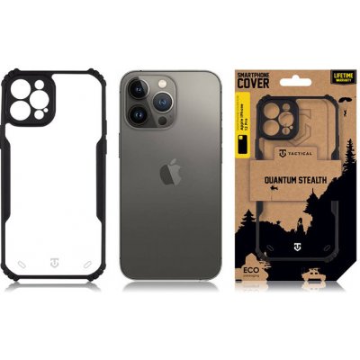 Pouzdro AppleMix TACTICAL Quantum Stealth Apple iPhone 14 - odolné - plastové / gumové - průhledné / černé – Zboží Mobilmania