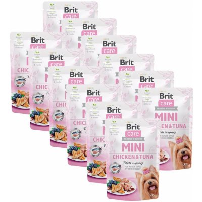 Brit Care Mini Chicken & Tuna fillets in gravy 12 x 85 g – Zboží Mobilmania