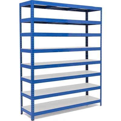 Trestles RH Regál 2200 x 1600 x 500 mm 8 polic šedá – Zboží Mobilmania