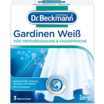 Dr. Beckmann prostředek pro rozjasnění a zářivou bělost záclon 3 x 40 g