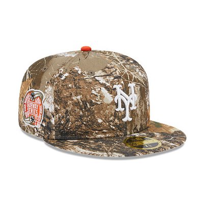 New Era 59FIFTY LP Retro Crown MLB "2000 SUBWAY SERIES" Side Patch New York Mets Realtree/Orange – Zboží Mobilmania