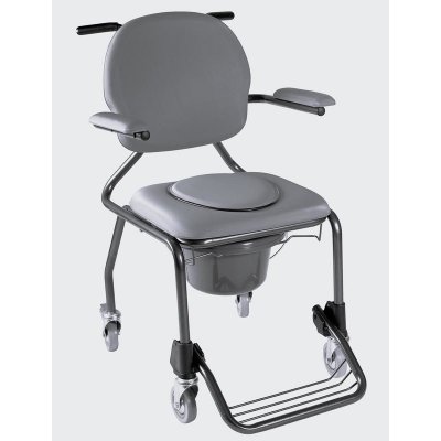 Herdegen Toaletní křeslo pojízdné BEST UP, šedé – Zboží Dáma