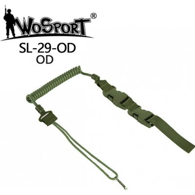 Wosport Pojistné lanko SL29 na pistoli Zelené – Zboží Mobilmania