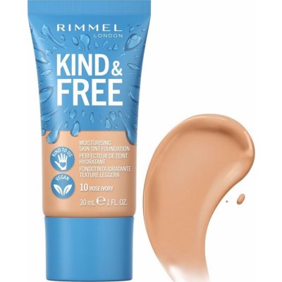 Rimmel London Kind & Free Moisturising Skin Tint Foundation hydratační make-up 10 Rose Ivory 30 ml – Hledejceny.cz