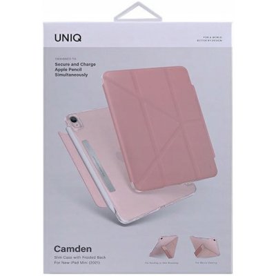 Uniq Camden Antimikrobiální pouzdro pro Apple iPad Mini 2021 8886463678671 růžová – Zboží Mobilmania