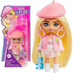 Barbie Extra Mini minis! Blondýnka v růžovém baretu – Zboží Dáma