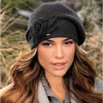 Krumlovanka dámská zimní čepice Woolmark W-0838/693 antracit – Hledejceny.cz