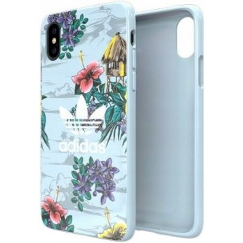 Pouzdro AppleMix ADIDAS Snap Case Floral Apple iPhone X / Xs - gumové - barevné květy