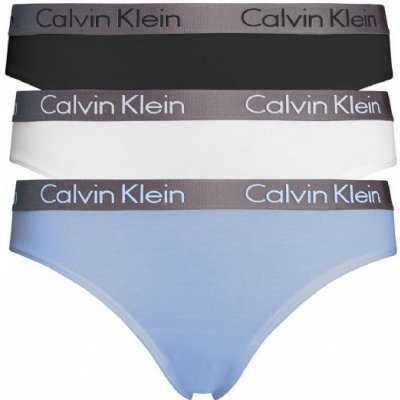 Calvin Klein Dámské tanga QD3560E W4Y 3 KUSY černá – Zboží Dáma