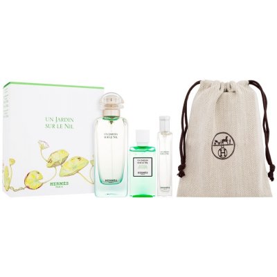 Hermes Un Jardin Sur Le Nil EDT 100 ml + sprchový gel 40 ml + EDT 15 ml dárková sada