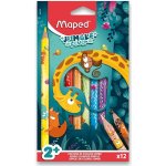Maped Pastelky Jumbo Jungle Fever trojhranné 863700 12 ks – Zboží Dáma