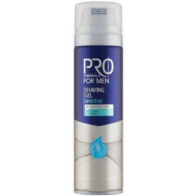 Tesco Pro Formula For Men Sensitive gel na holení 200 ml – Zboží Mobilmania