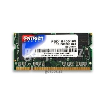 Patriot SIGNATURE LINE SODIMM DDR 1GB 400MHz CL3 PSD1G40016S