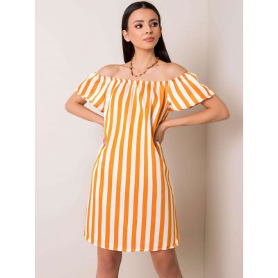 Španělské šaty ESV1195693 bílá oranžová