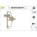 Zvedací zařízení oken VALEO 851070 | Zboží Auto