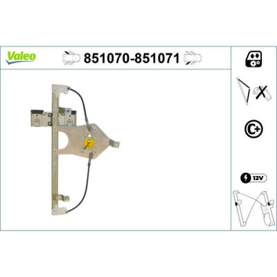 Zvedací zařízení oken VALEO 851070 | Zboží Auto