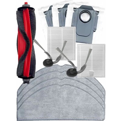 ElektroSkalka Roborock Q7 B/M5/TF/L5/T+ Plus kartáče a hepa filtry a mopovací textilie a sáčky 12 ks – Zboží Mobilmania