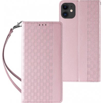 Pouzdro MG Magnet Strap iPhone 12, růžové