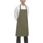 EGOchef Kuchařská zástěra ke krku s kapsou olivově zelená E-6103022C – Hledejceny.cz