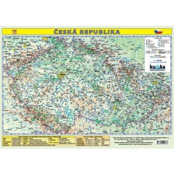 Česká republika mapa A3 lamino