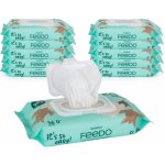 FEEDO Ubrousky vlhčené bambusové bioodbouratelné 56 ks – Sleviste.cz