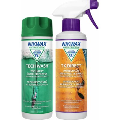 NIKWAX Tech Wash a impregnace TX.Direct Spray-On 300 + 300 ml – Sleviste.cz