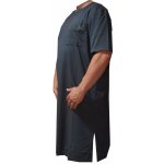 noční košile krátký rukáv s rozparkem tmavě šedá – Zboží Mobilmania