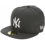 New Era 59F League Basic MLB New York Yankees Graphite/White Logo – Zboží Mobilmania