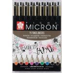 Linery Sakura Pigma Micron barevné, sada 9 ks – Zboží Dáma