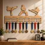 Slavnostní chvíle Věšák na medaile Karate – Hledejceny.cz