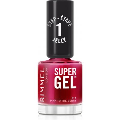 Rimmel Super gel gelový lak na nehty bez užití Uv Led lampy odstín Pink To The Berry 014 12 ml – Sleviste.cz