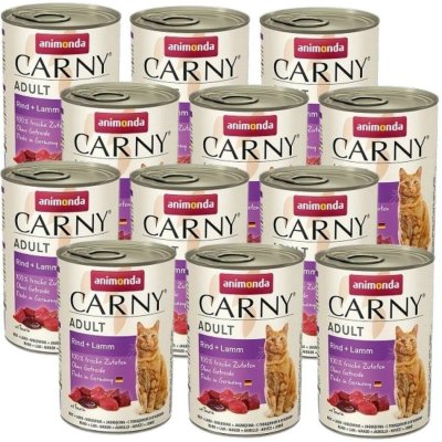 Carny Adult hovězí jehněčí 12 x 400 g – Hledejceny.cz