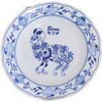 Český porcelán Dubí Cibulák talíř zvěrokruh Beran 24 cm – Zbozi.Blesk.cz