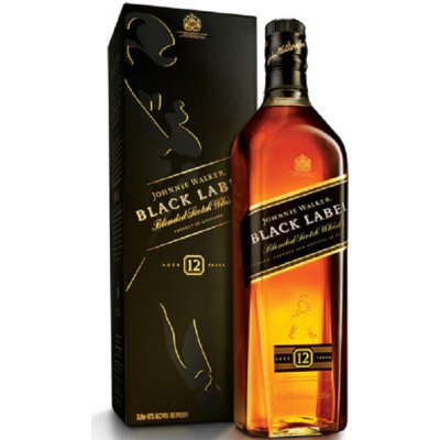 Johnnie Walker Black Label 12y 40% 1 l (holá láhev)