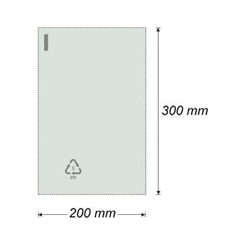 Sáček polyprop. plochý 200 x 300 mm (200 ks)