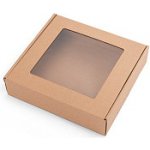 Dárková krabice s průhledným víkem 200x200x50mm, 10 ks – Zbozi.Blesk.cz