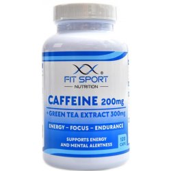 Fitsport nutrition Caffein 200 + green tea 300 120 kapslí
